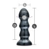JET BLACK JACK CARBON METALLIC BLACK ANAL PLUG