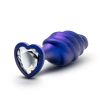 ANAL ADVENTURES MATRIX BUMPED BLING PLUG SAPPHIRE