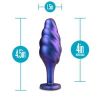 ANAL ADVENTURES MATRIX BUMPED BLING PLUG SAPPHIRE